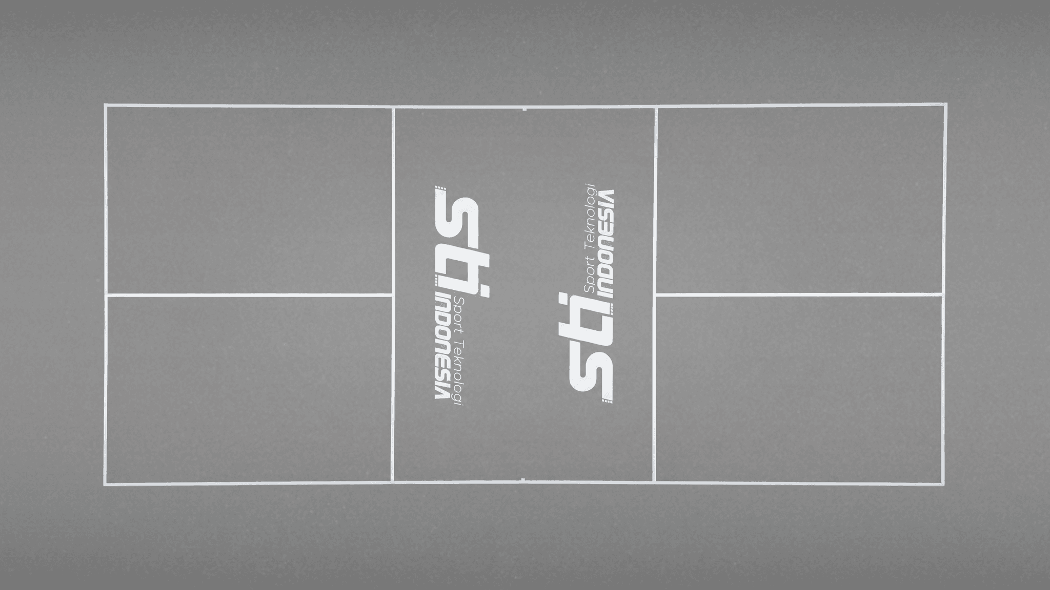 Pickleball court dilihat dari atas