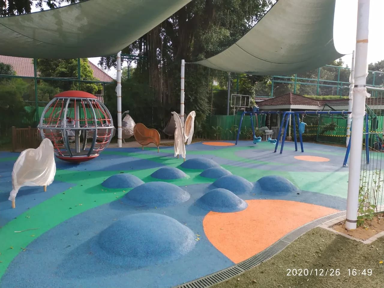 Playground Flooring Colour Mixed