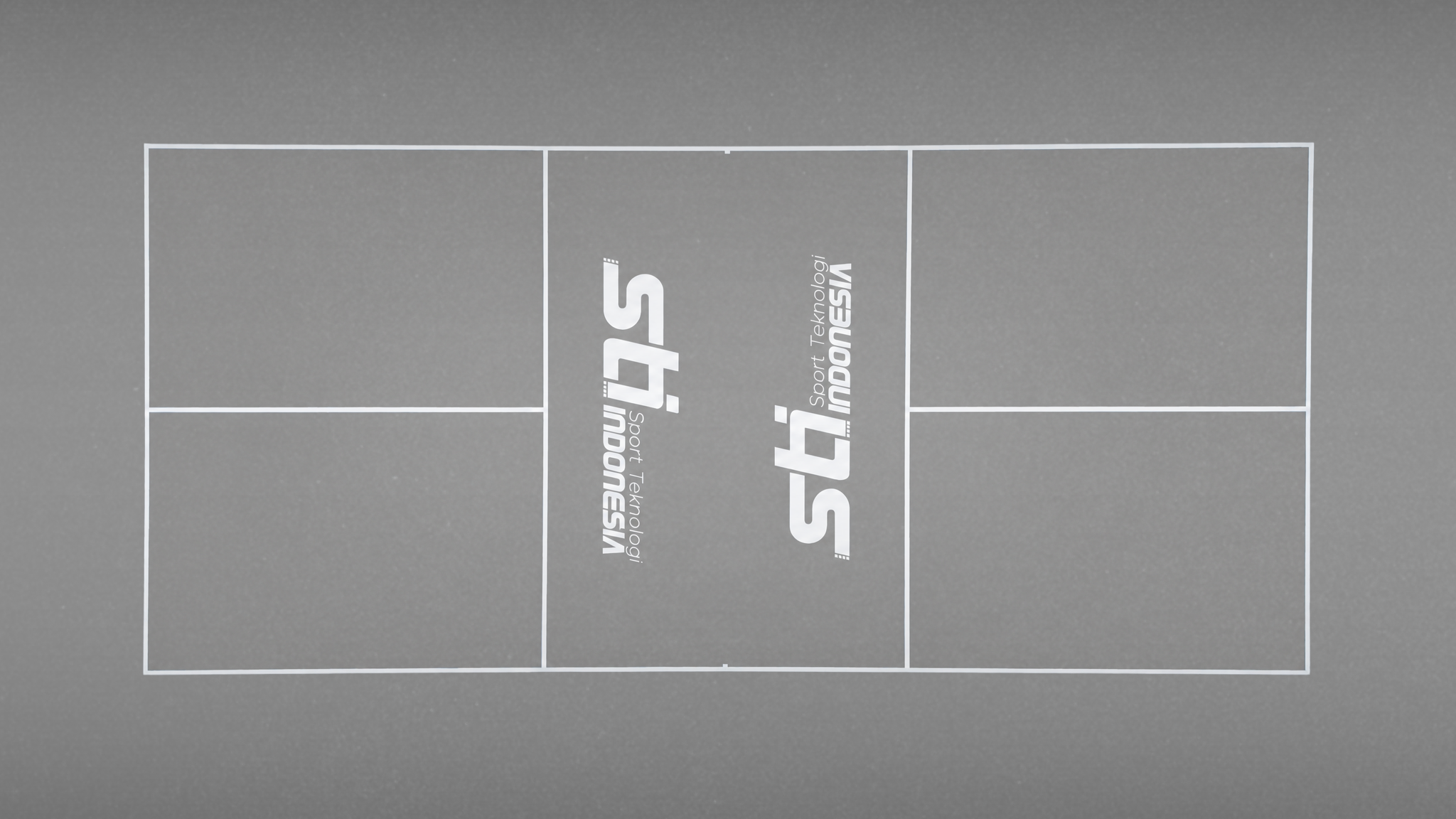 Pickleball court dilihat dari atas